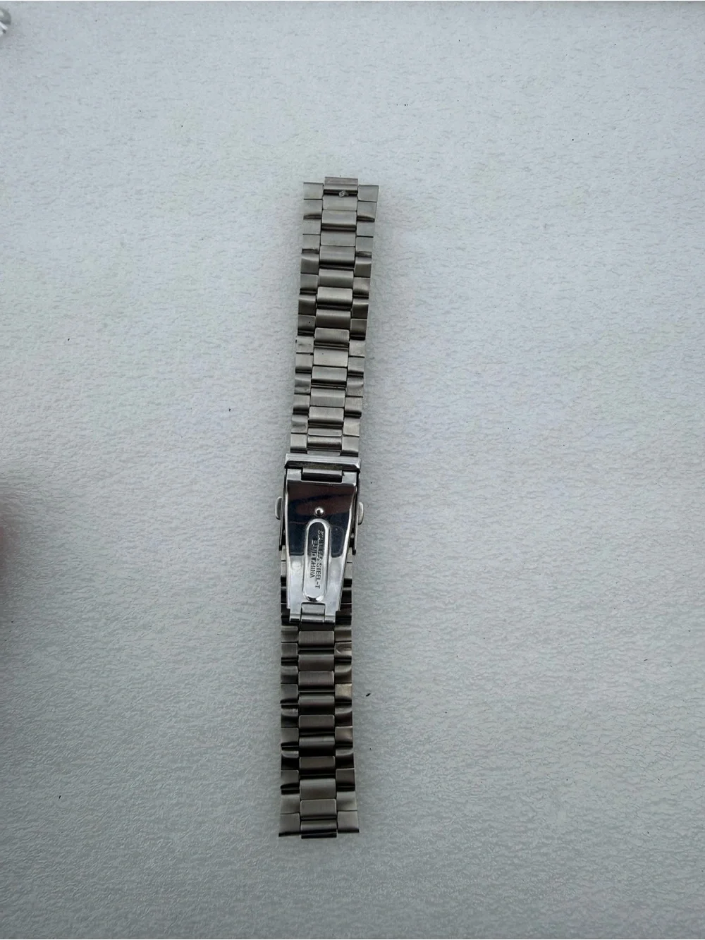 Seiko Silver Stainless Steel Bracelet with Brushed & Polished Links